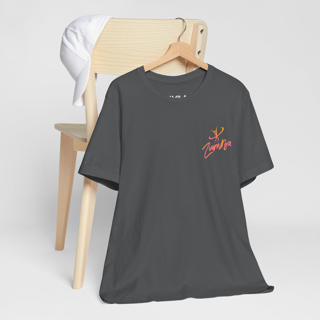 Zumba Dance Script Chest Tee
