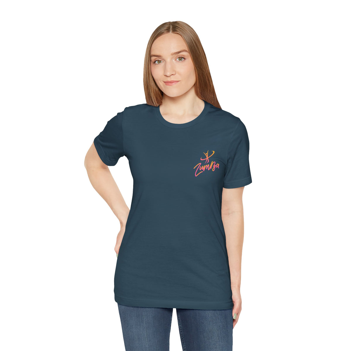 Zumba Dance Script Chest Tee