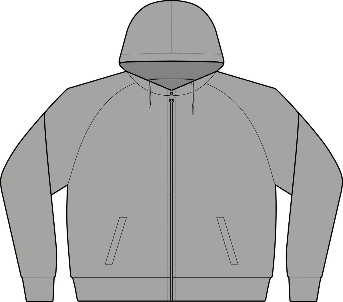 Tropical Triangle Zip Hoodie
