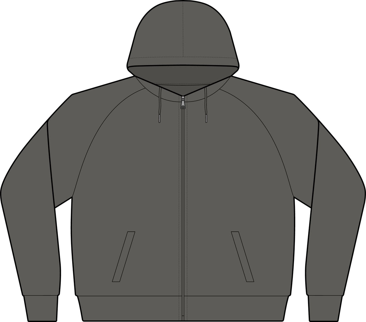 Tropical Triangle Zip Hoodie