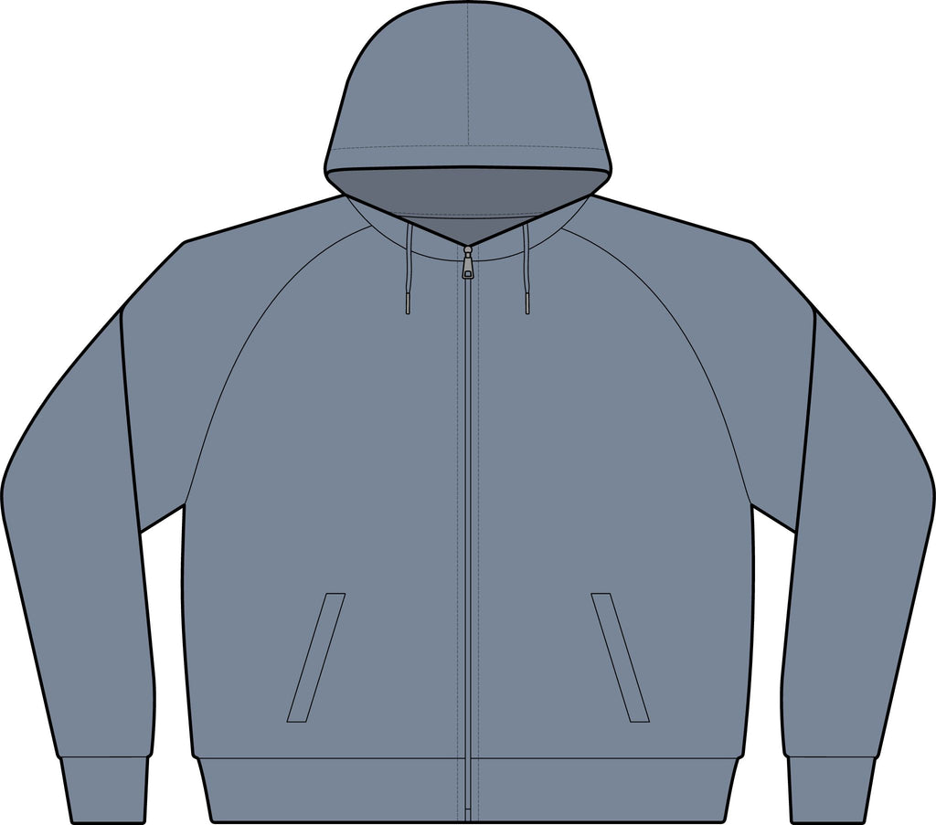 Tropical Triangle Zip Hoodie