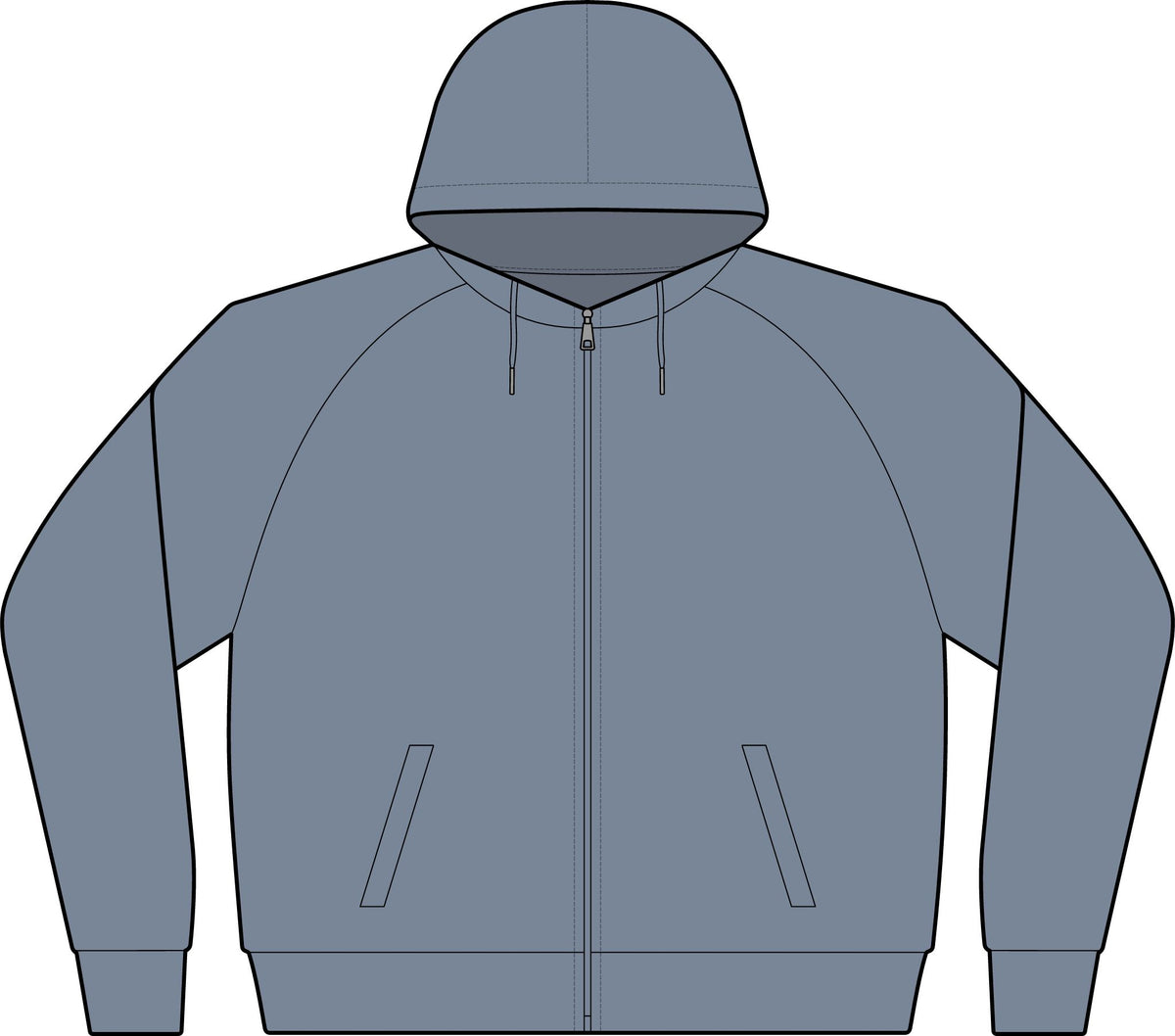 Tropical Triangle Zip Hoodie