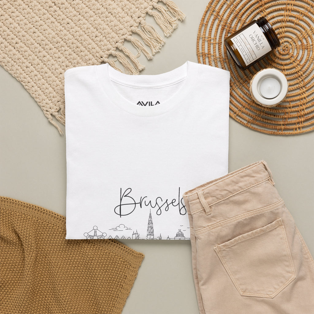 Brussels Belgium Skyline  T-Shirt