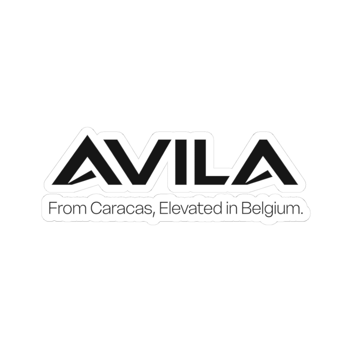 AVILA logo kiss-cut sticker | From Caracas, Elevated in Belgium