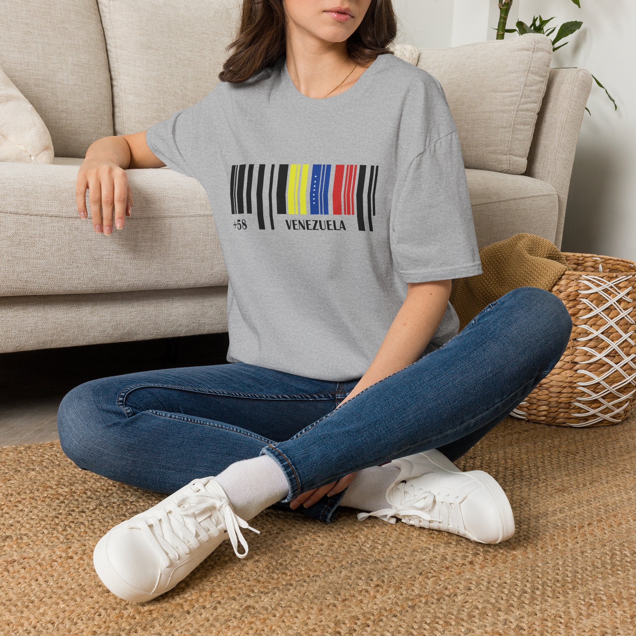 Venezuela Barcode +58 T-Shirt