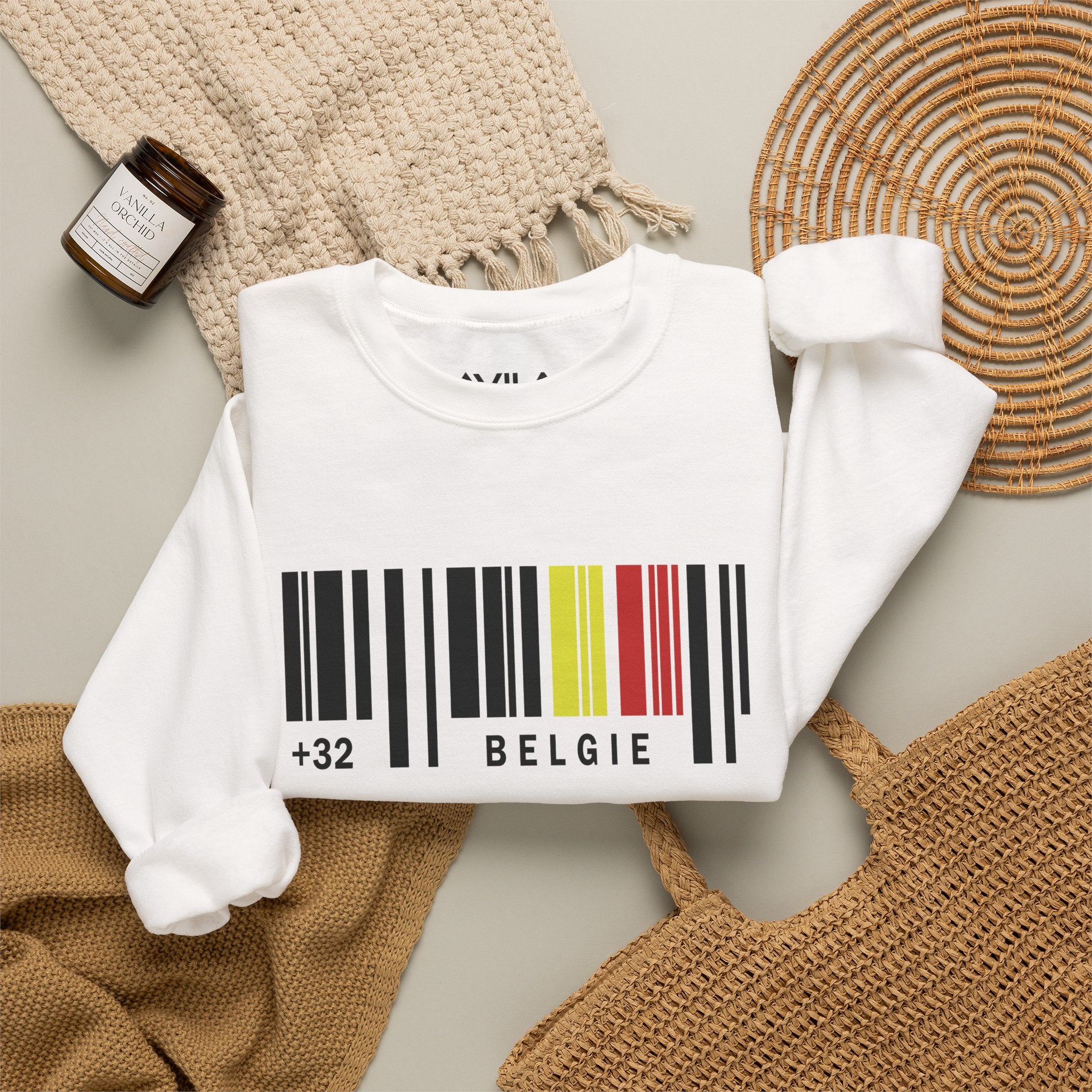 Avila Belgium Barcode +32 Sweatshirt