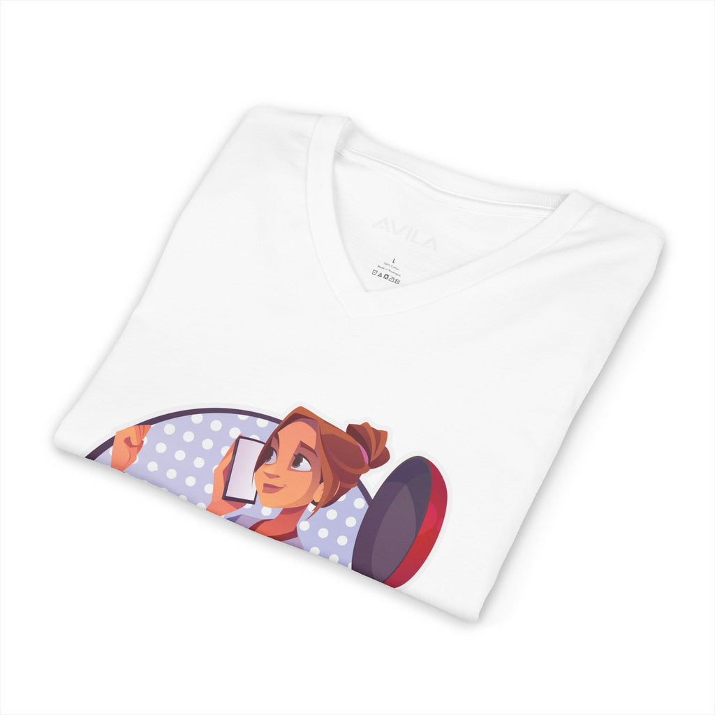 Mom Chef V-Neck T- Shirt