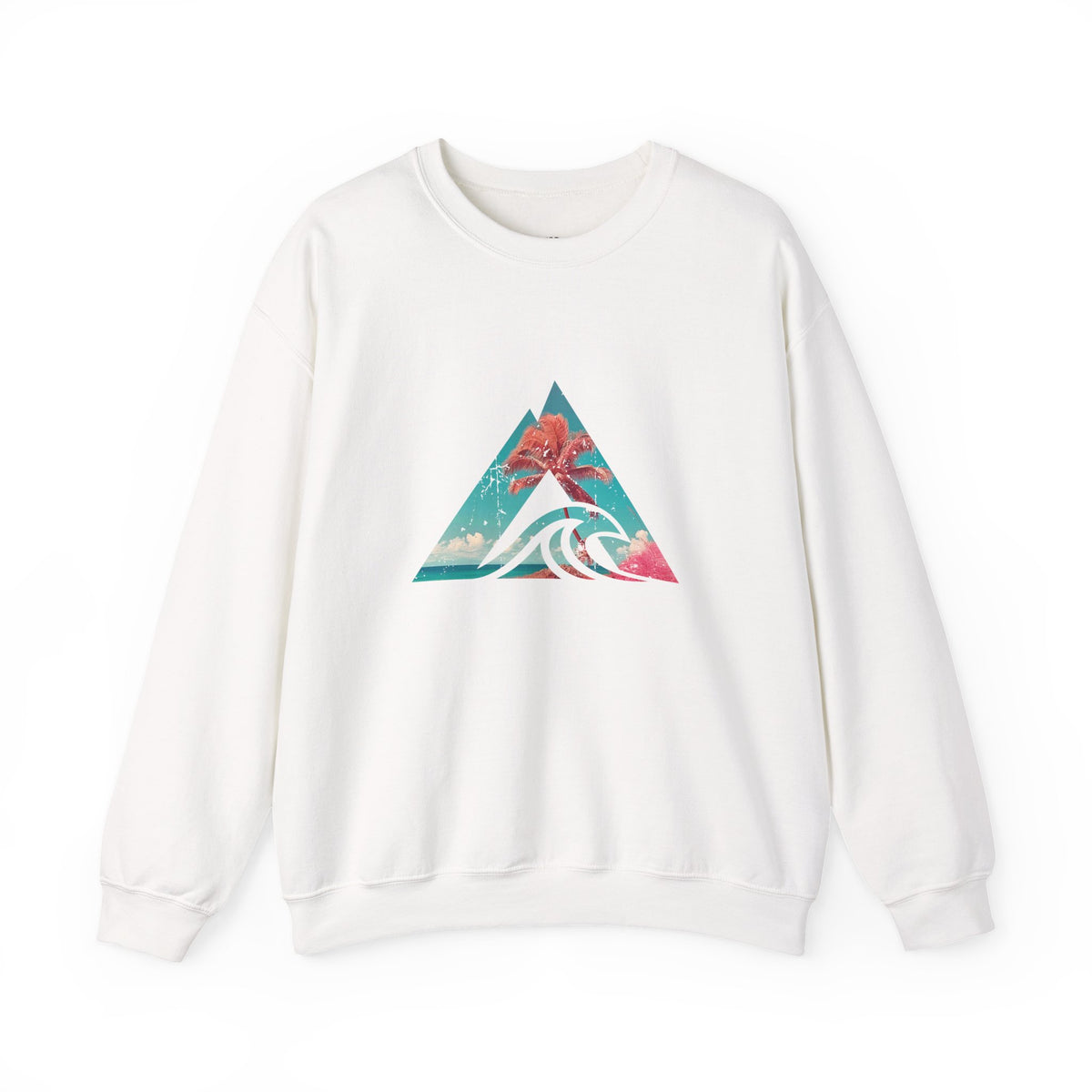 Tropical Wave Triangle Crewneck Sweatshirt