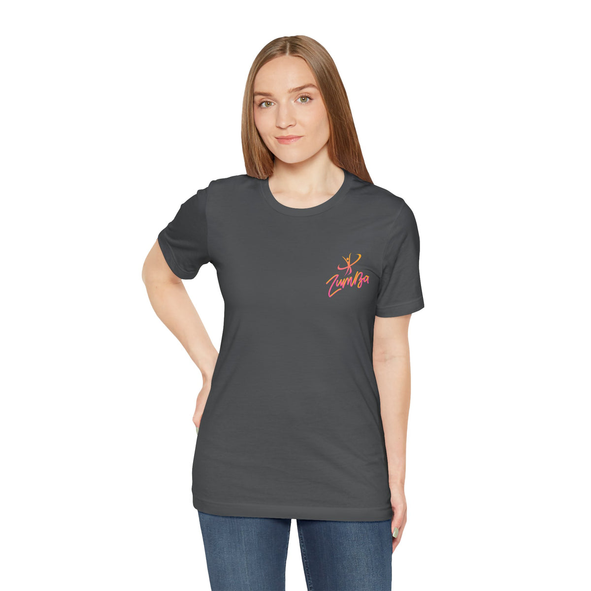 Zumba Dance Script Chest Tee