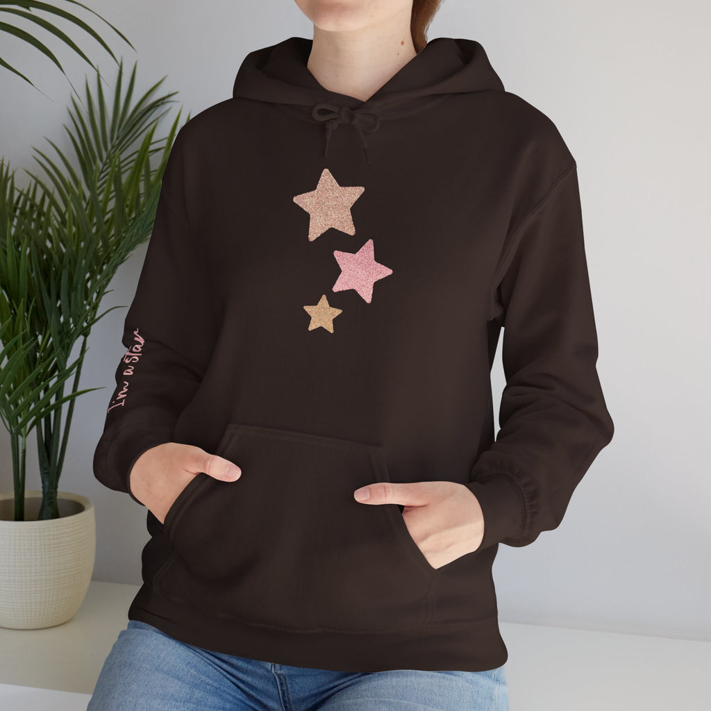 Pink Glitter Stars Sweter