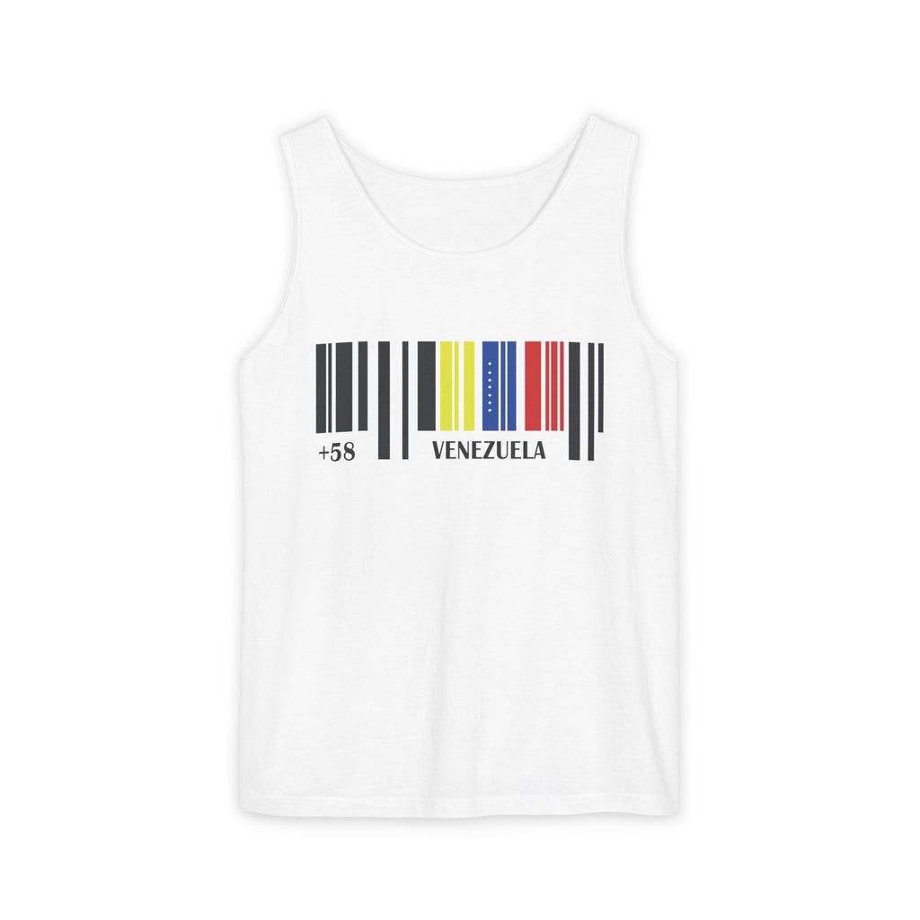 Venezuela Flag Barcode +58 Tank Top