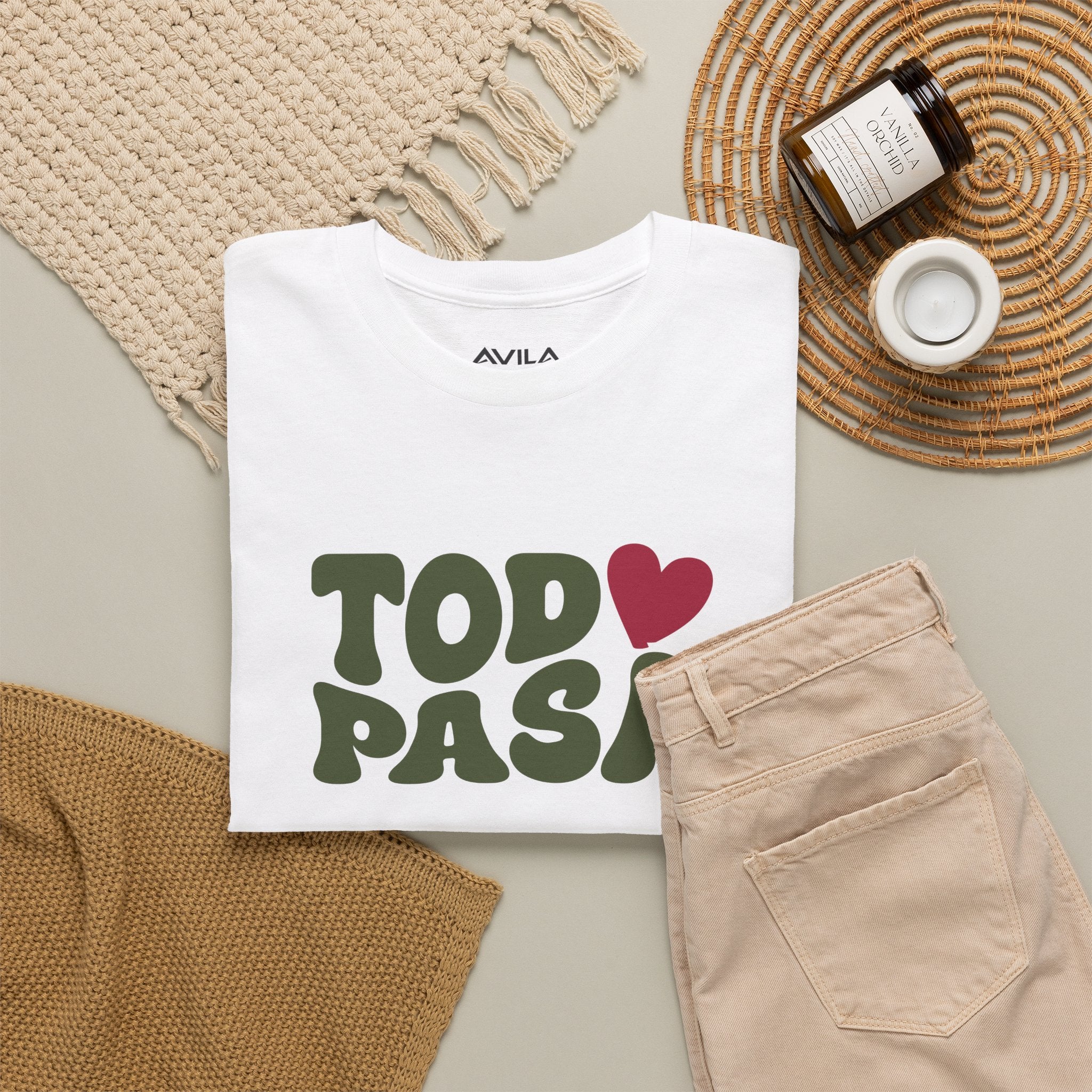 Todo Pasa Heart T‑Shirt Unisex