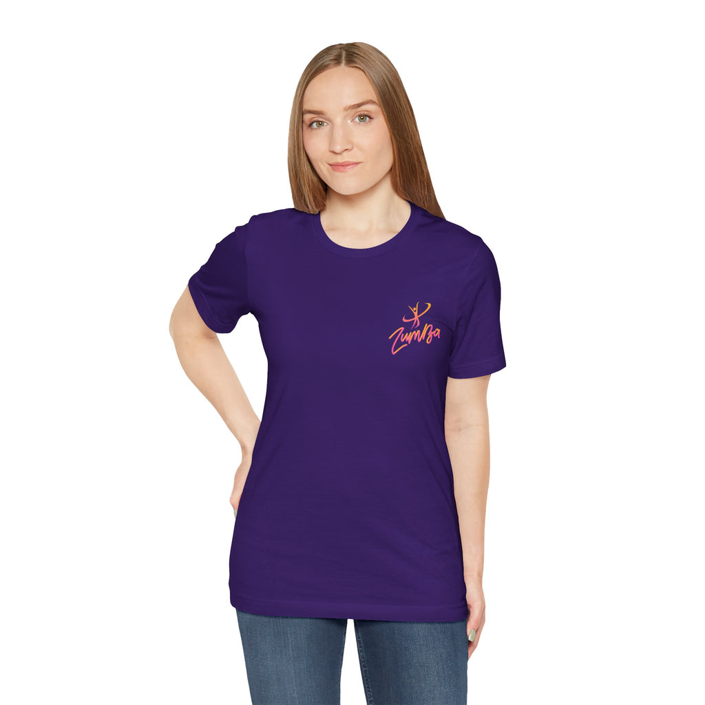 Zumba Dance Script Chest Tee