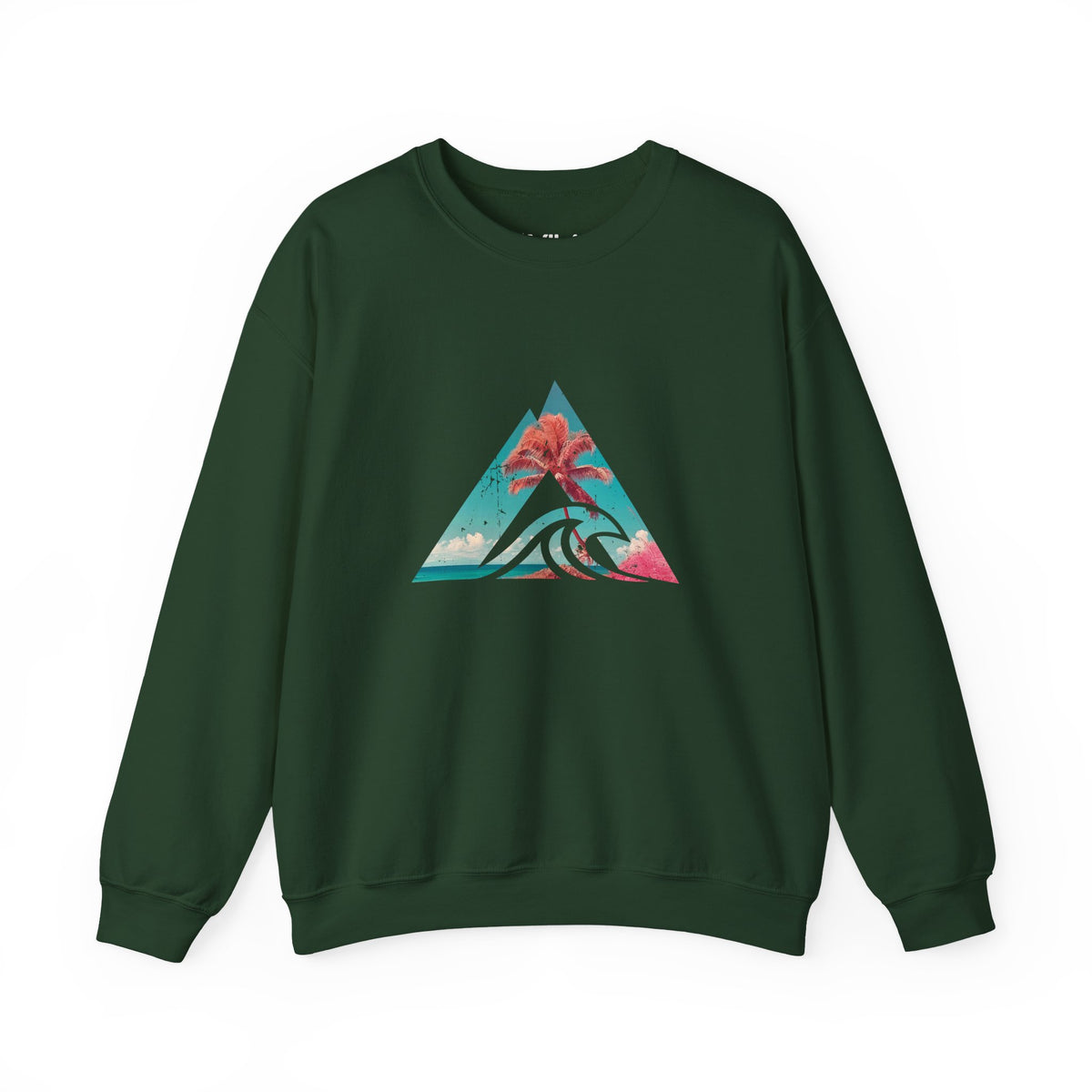 Tropical Wave Triangle Crewneck Sweatshirt