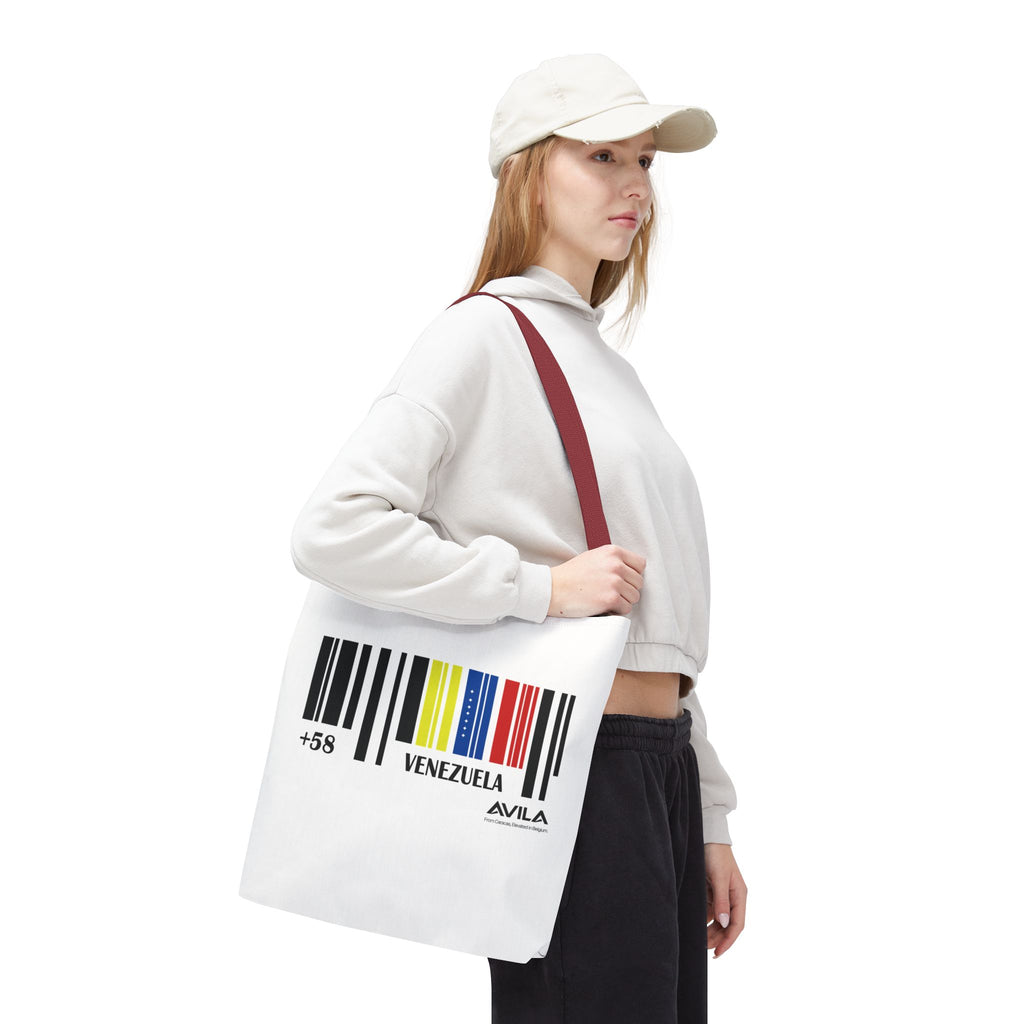 Venezuela Flag Barcode Tote Bag