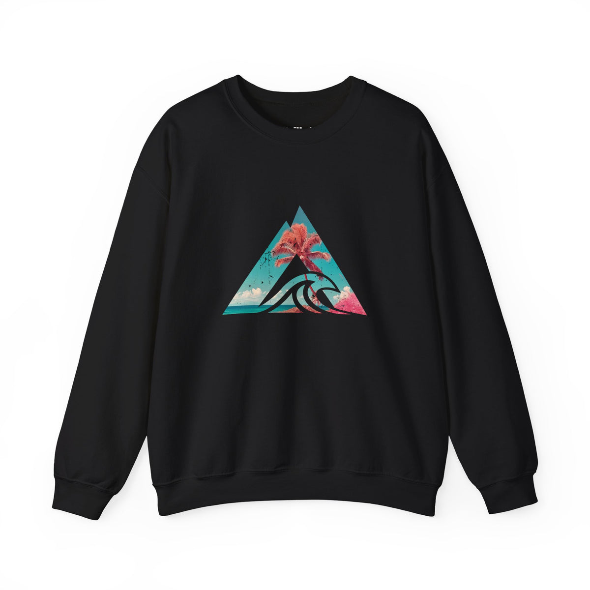 Tropical Wave Triangle Crewneck Sweatshirt