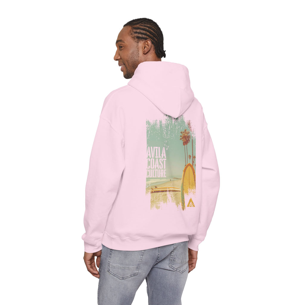 Coastal Surf Hoodie — Avila Coast Culture Graphic Pullover