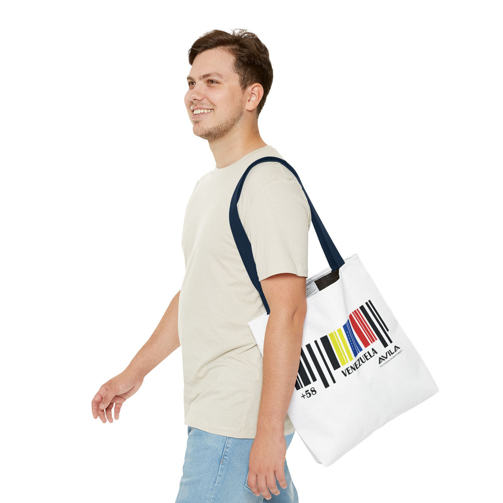 Venezuela Flag Barcode Tote Bag