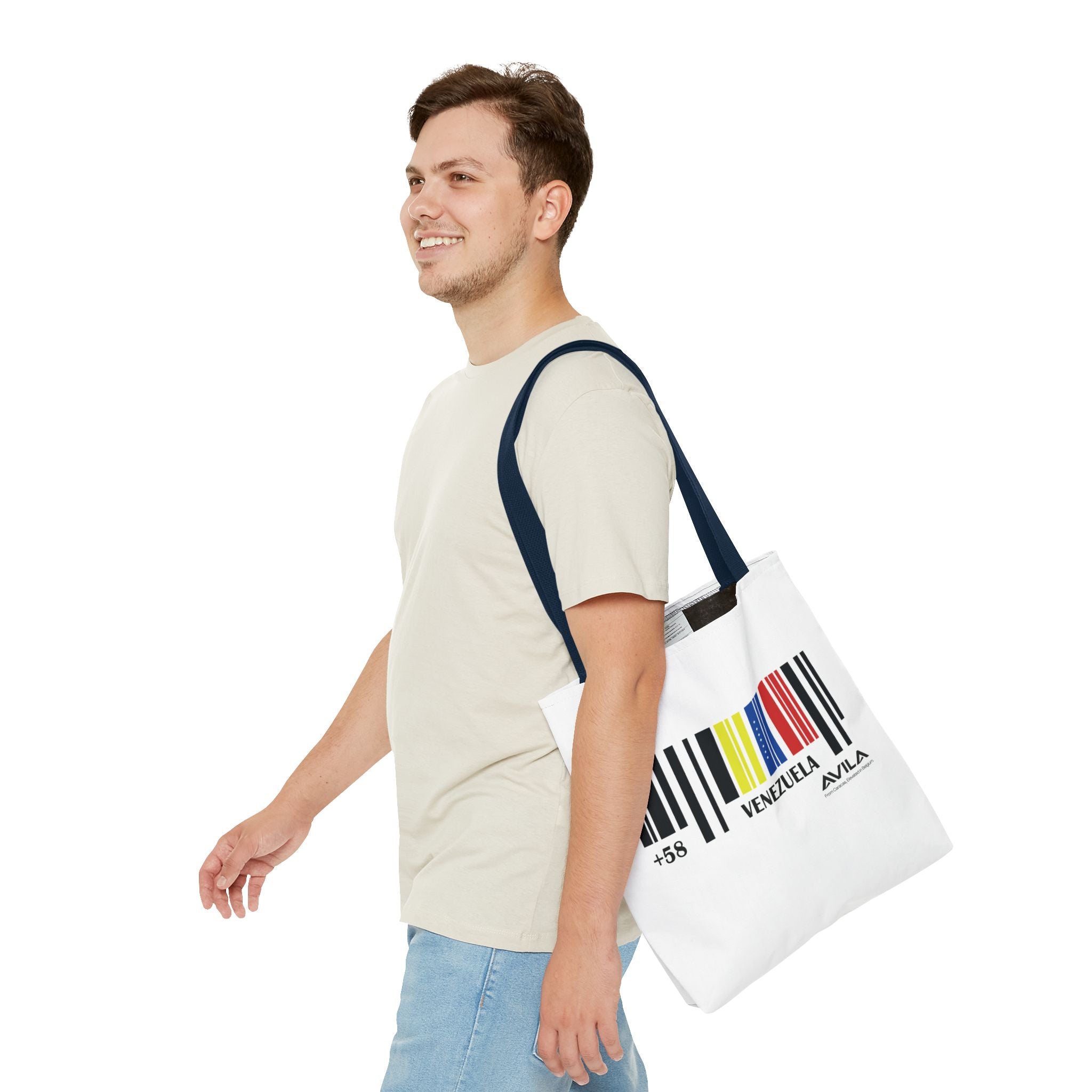 Venezuela Flag Barcode Tote Bag