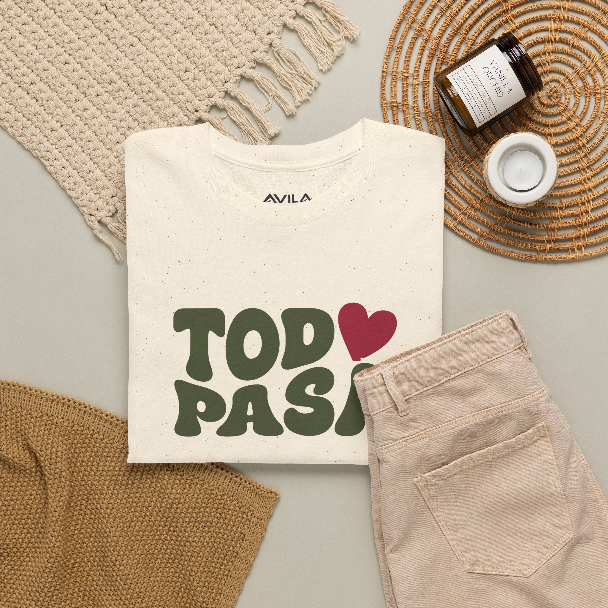 Todo Pasa Heart T‑Shirt Unisex
