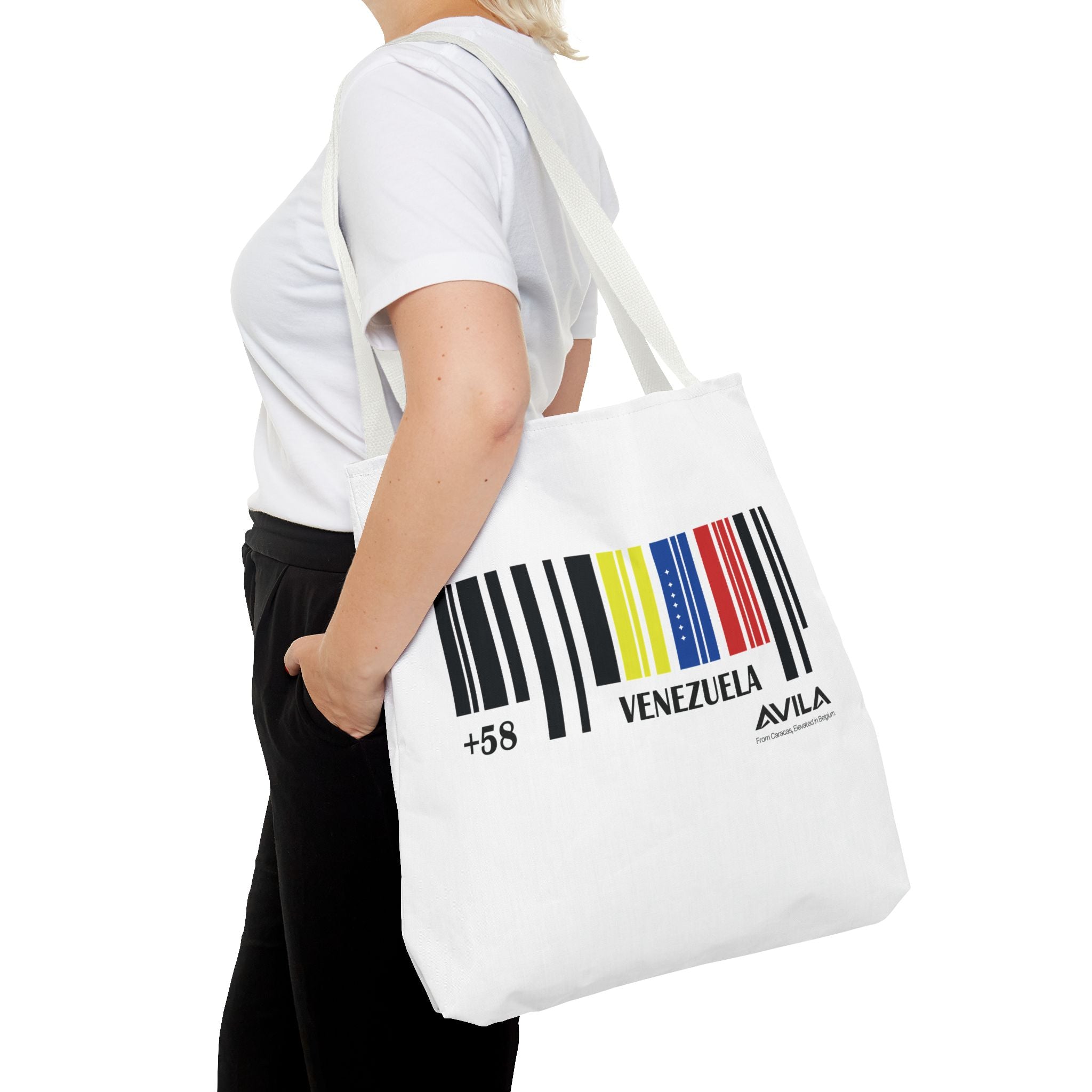 Venezuela Flag Barcode Tote Bag
