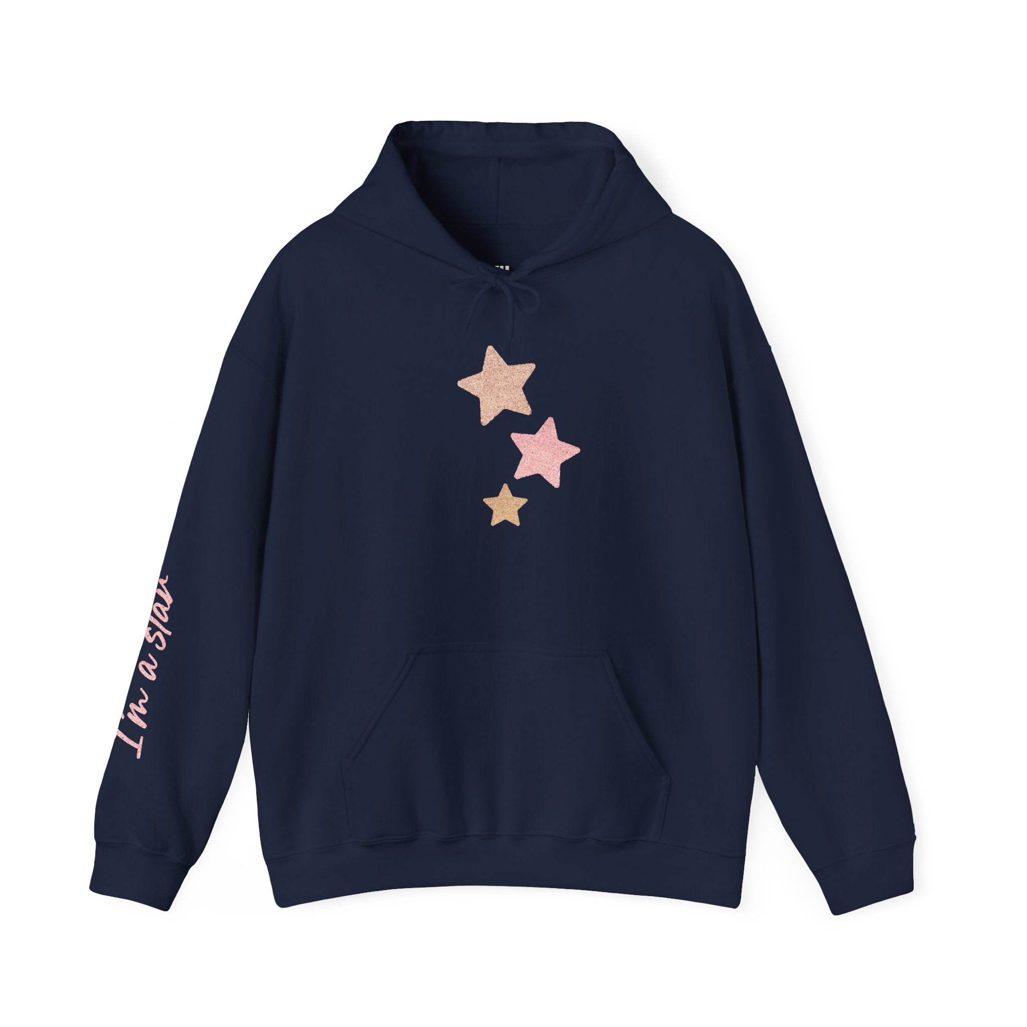 Pink Glitter Stars Sweter