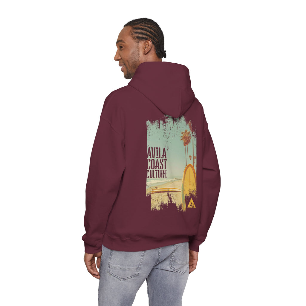 Coastal Surf Hoodie — Avila Coast Culture Graphic Pullover