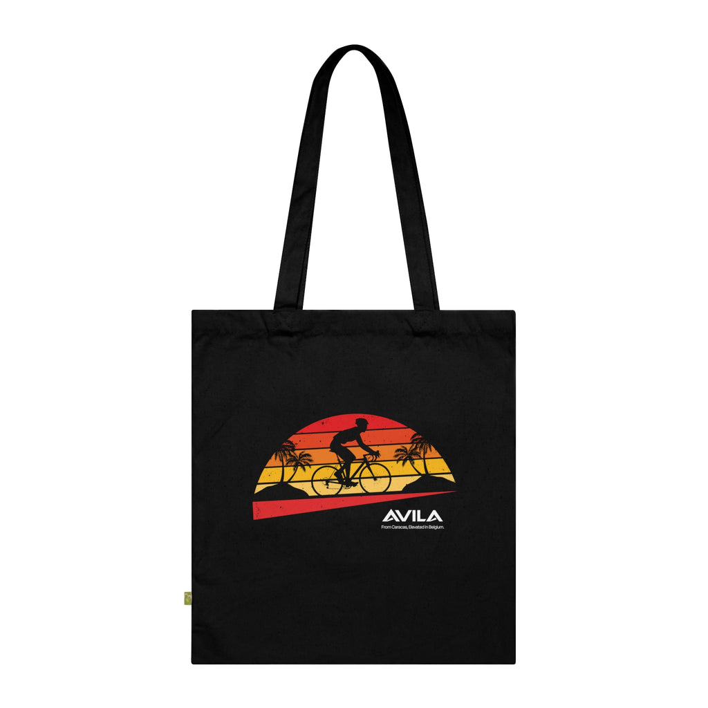 Avila Beach Bike Print Tote Bag
