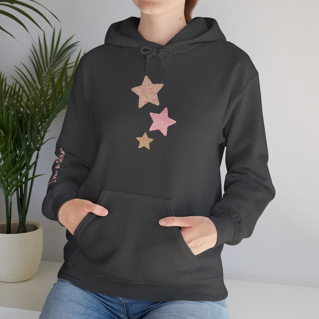 Pink Glitter Stars Sweter