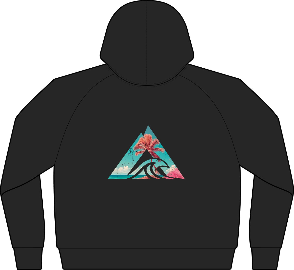 Tropical Triangle Zip Hoodie