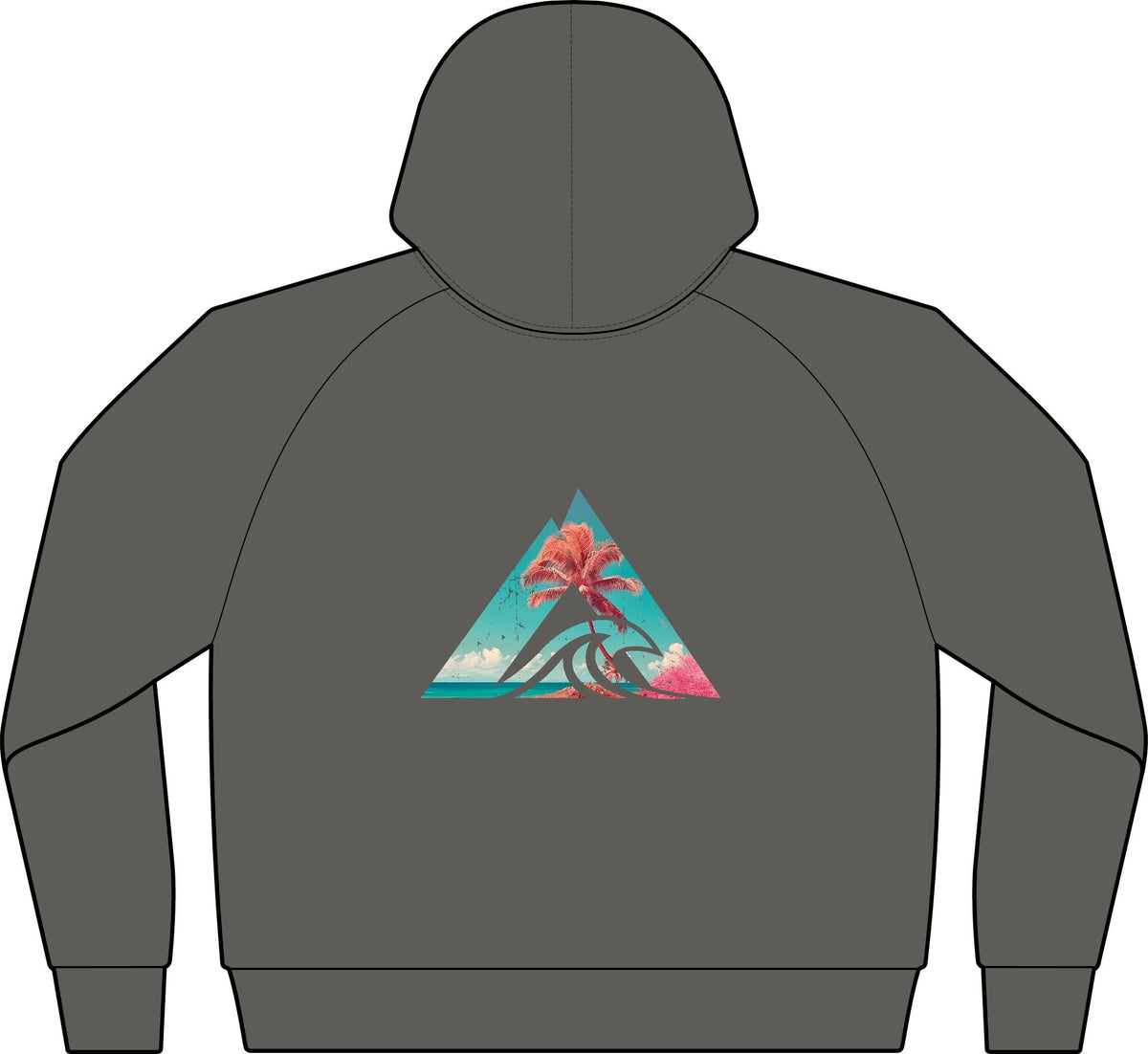 Tropical Triangle Zip Hoodie