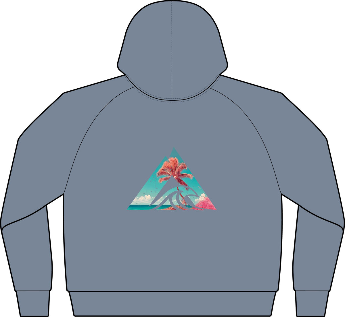 Tropical Triangle Zip Hoodie