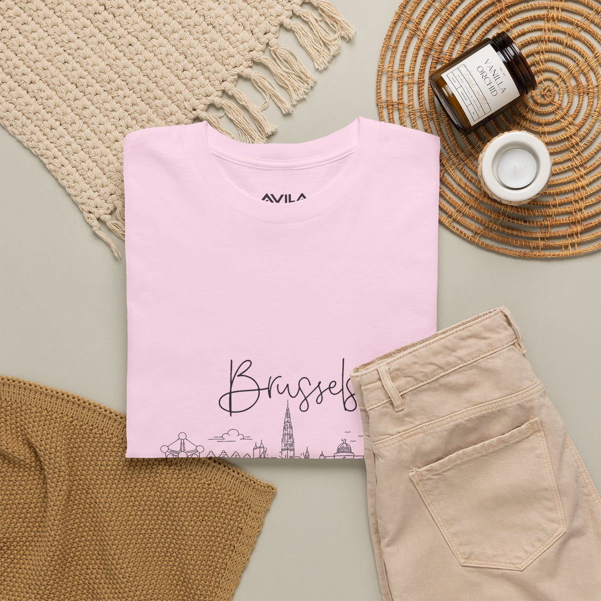 Brussels Belgium Skyline  T-Shirt
