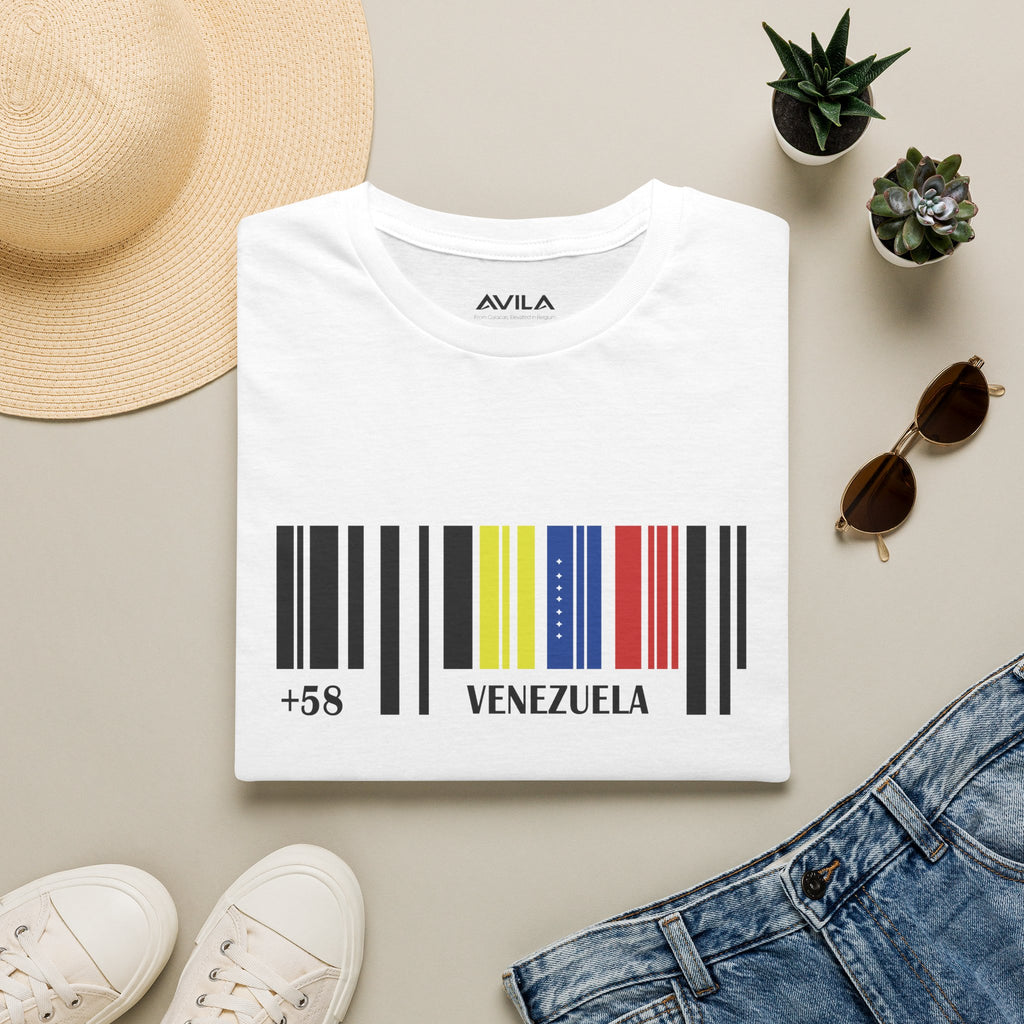 Venezuela Barcode +58 T-Shirt