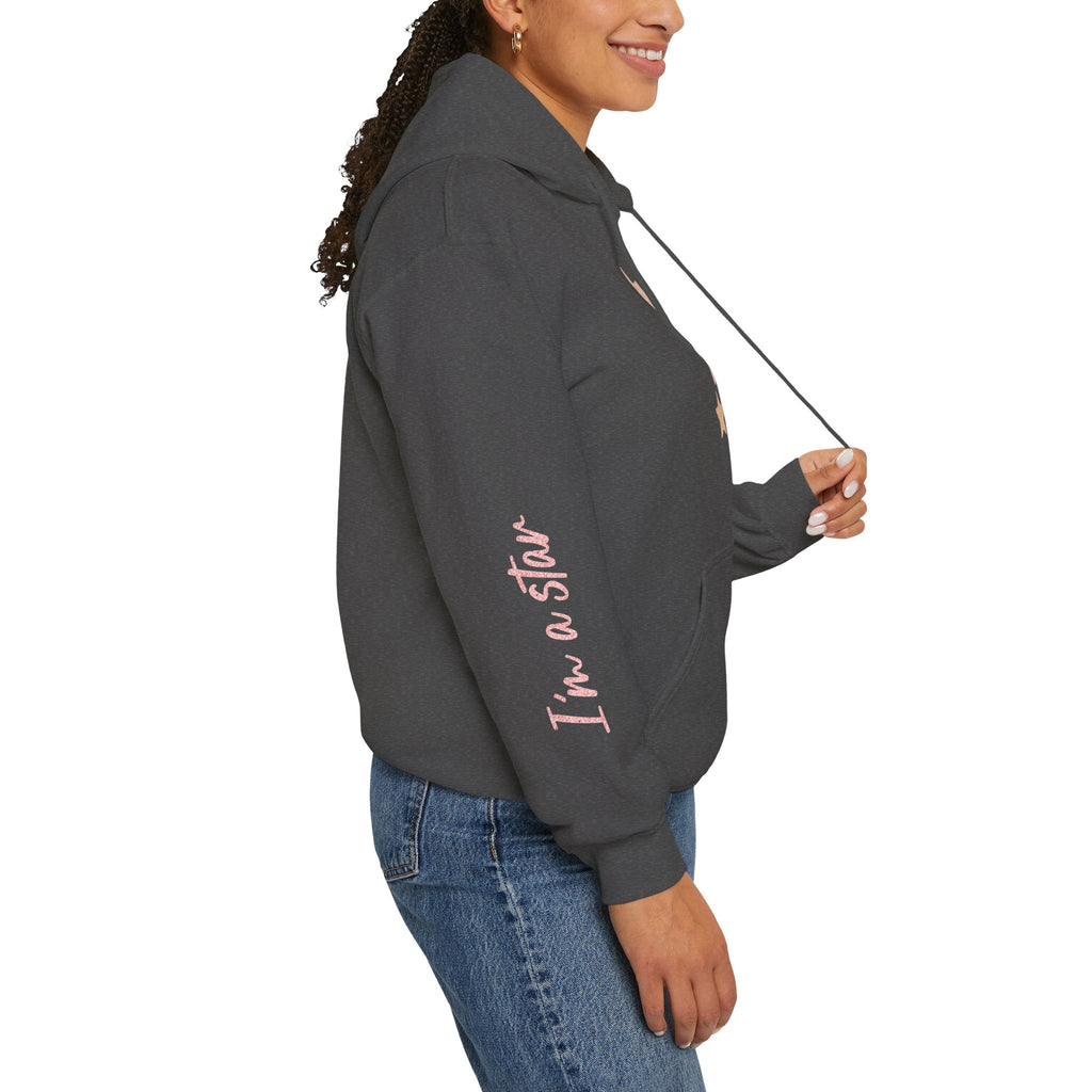 Pink Glitter Stars Sweter