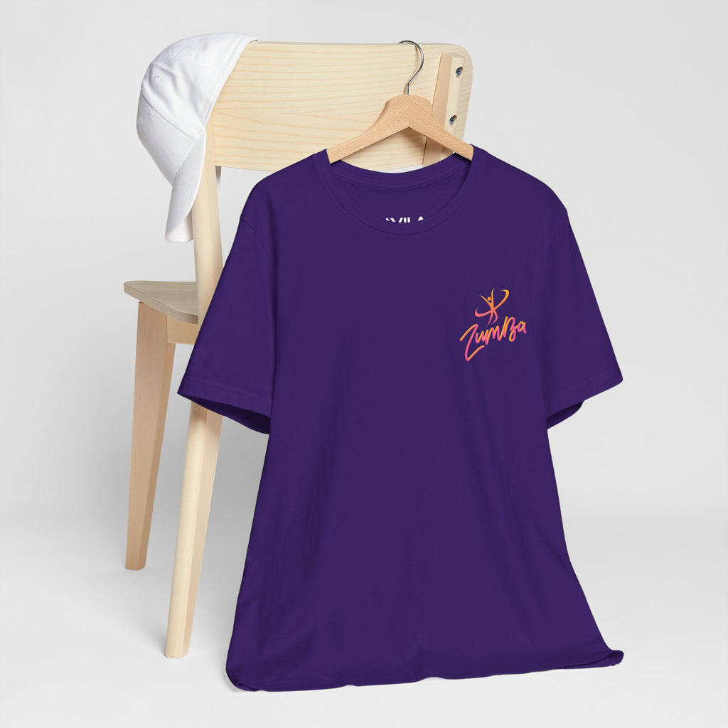 Zumba Dance Script Chest Tee