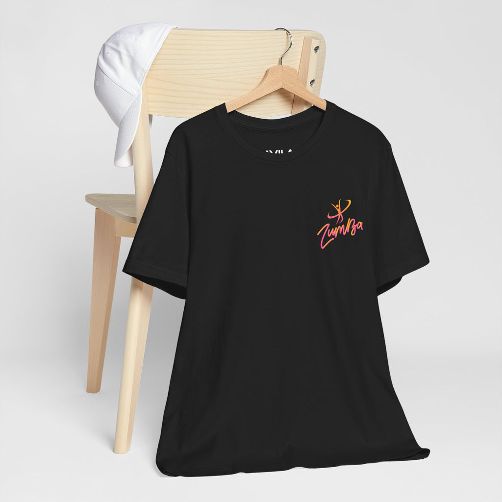 Zumba Dance Script Chest Tee