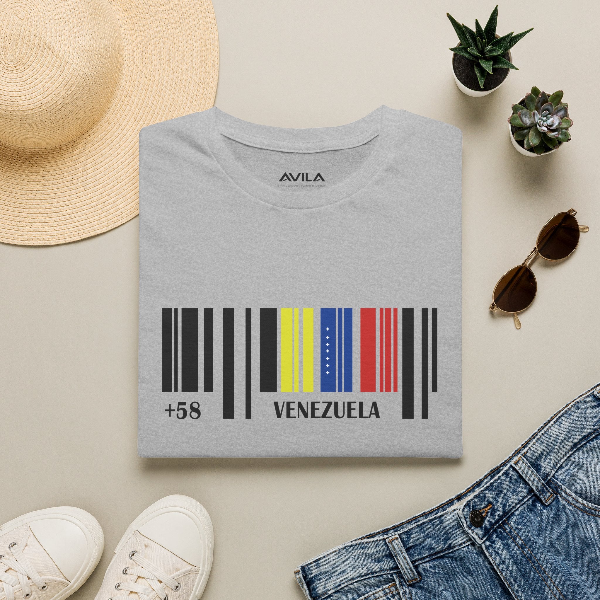 Venezuela Barcode +58 T-Shirt