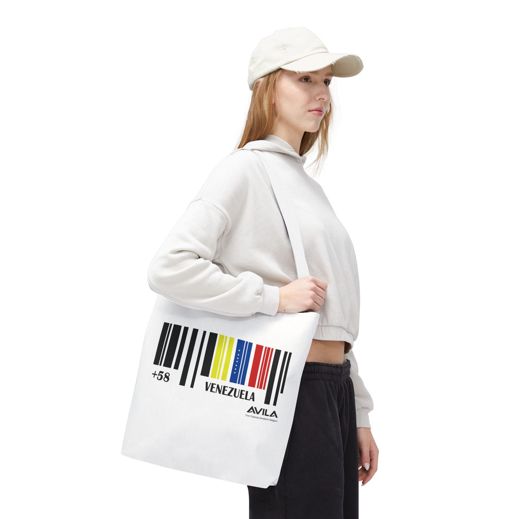 Venezuela Flag Barcode Tote Bag