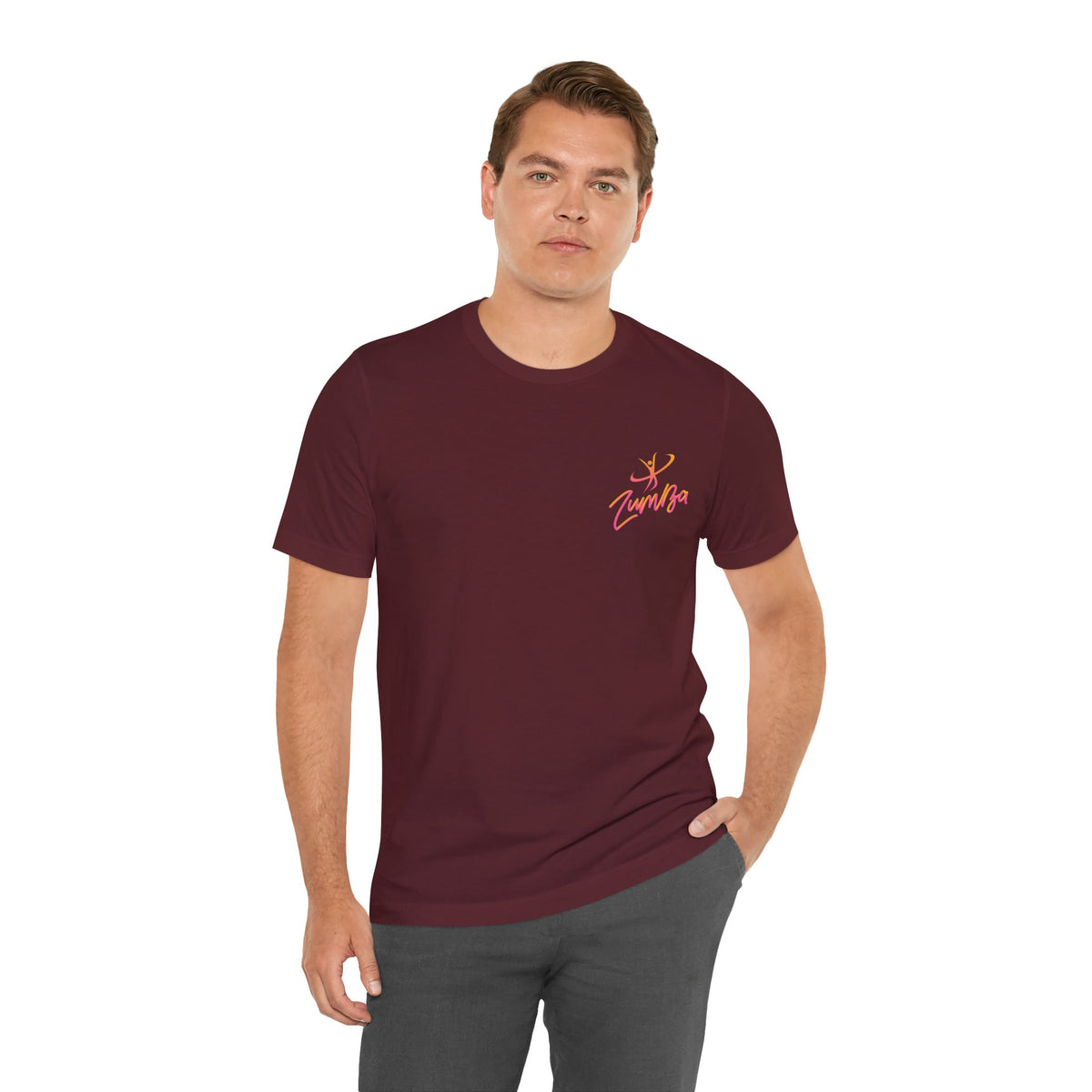 Zumba Dance Script Chest Tee
