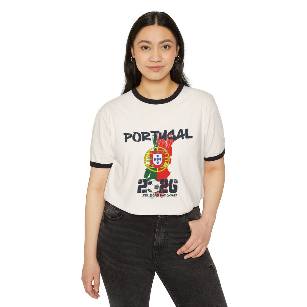 Portugal 2026 Soccer Ringer Tee