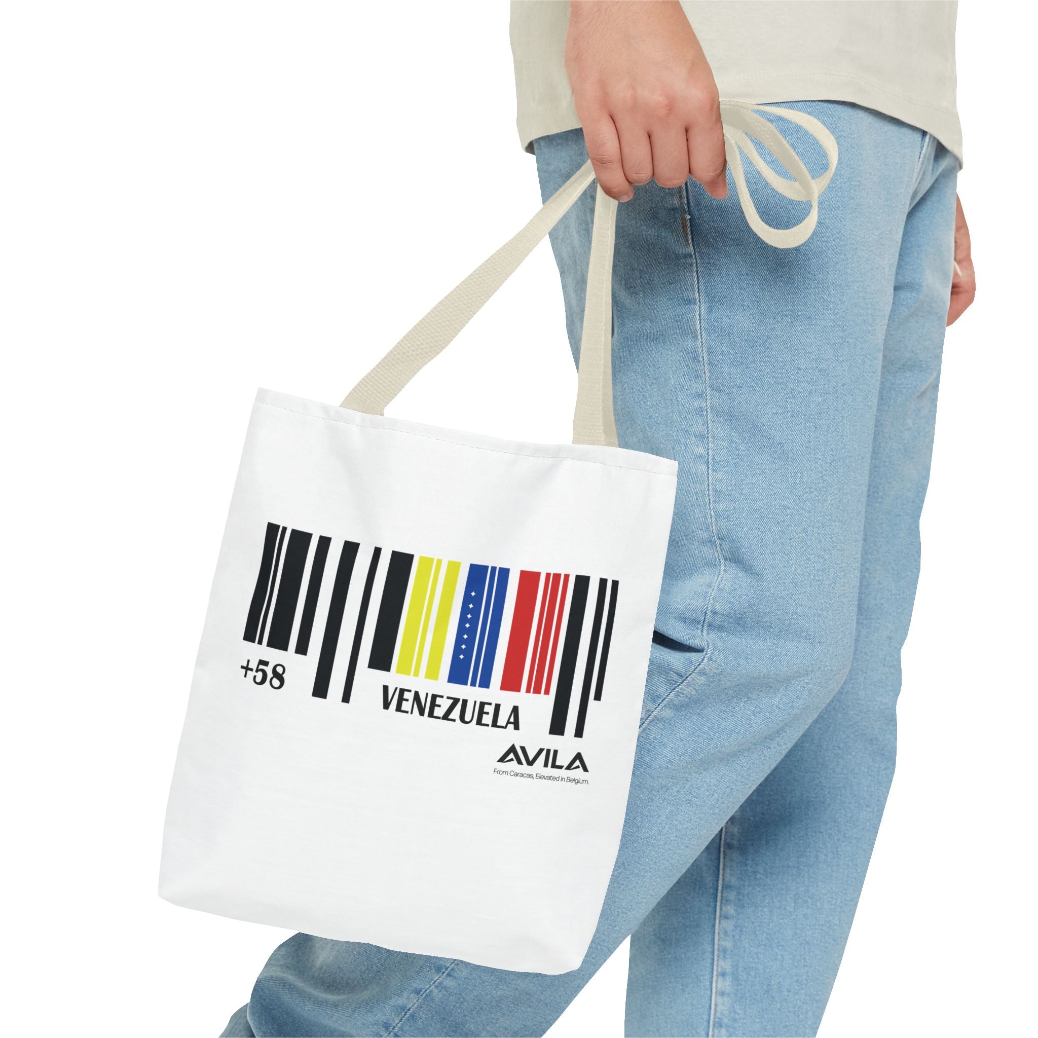 Venezuela Flag Barcode Tote Bag