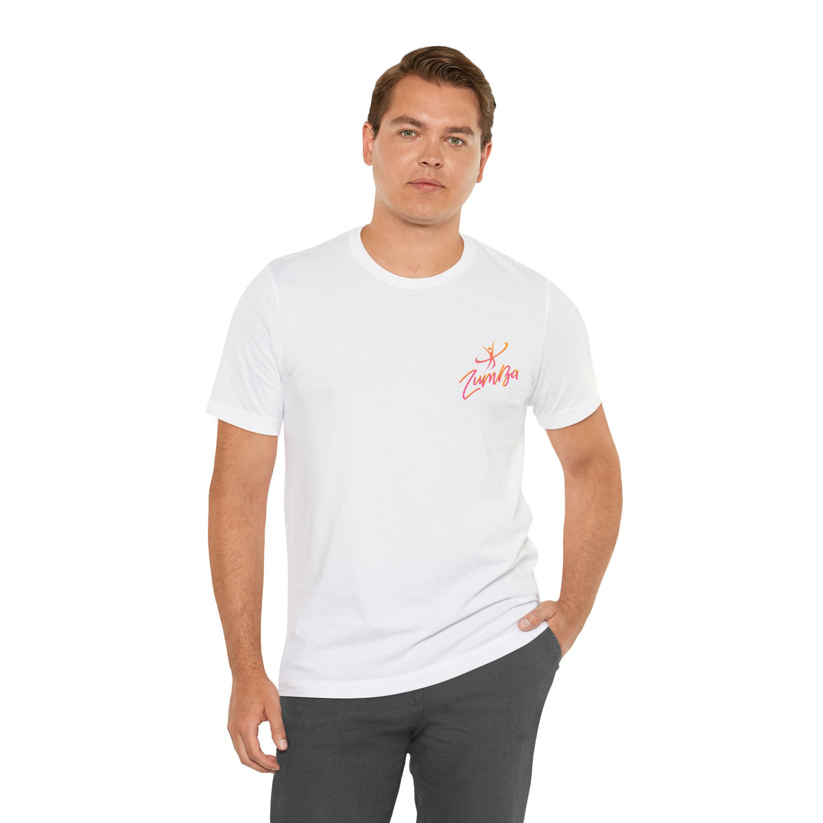Zumba Dance Script Chest Tee