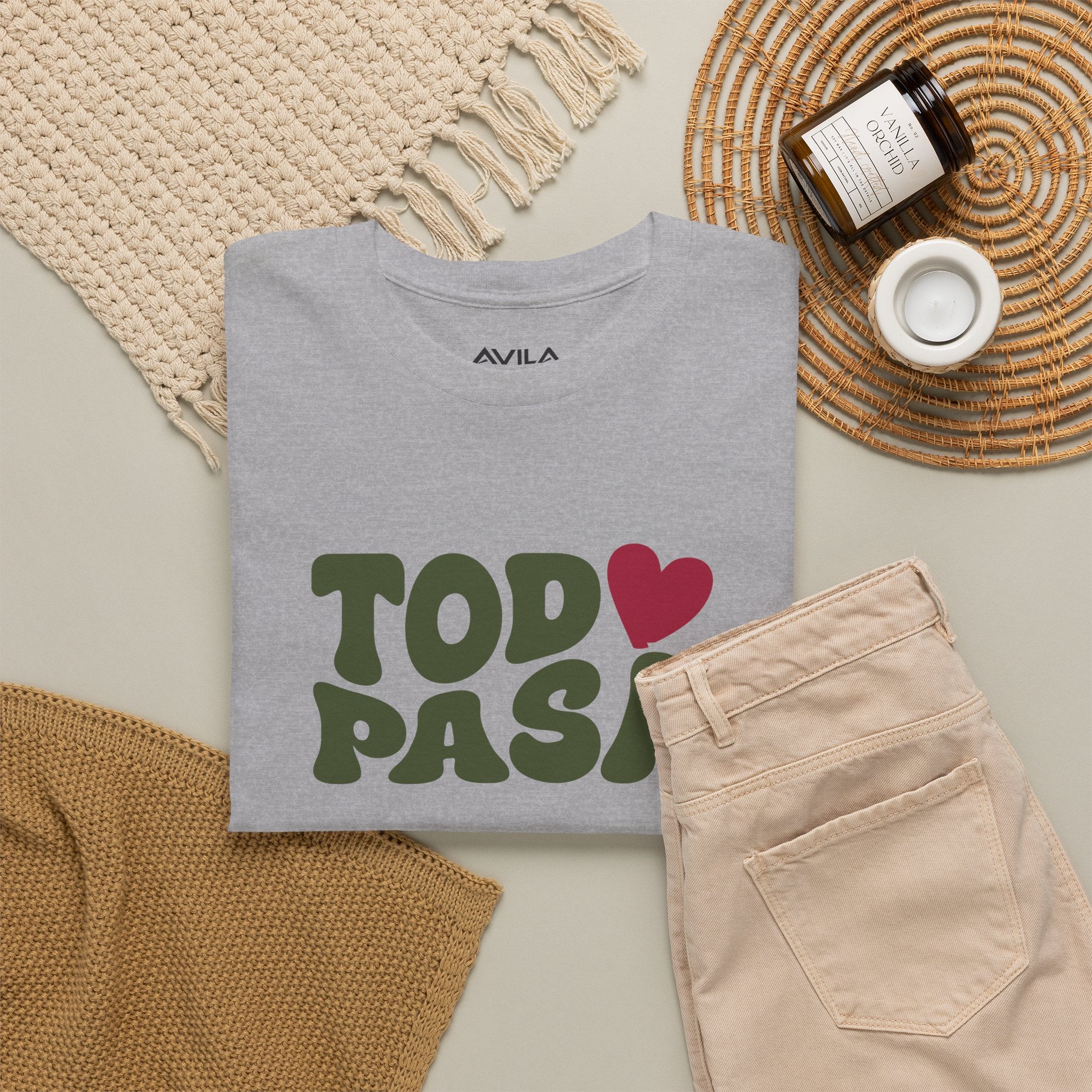 Todo Pasa Heart T‑Shirt Unisex