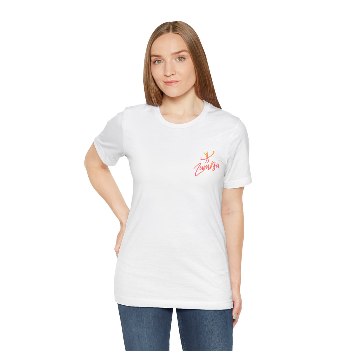 Zumba Dance Script Chest Tee