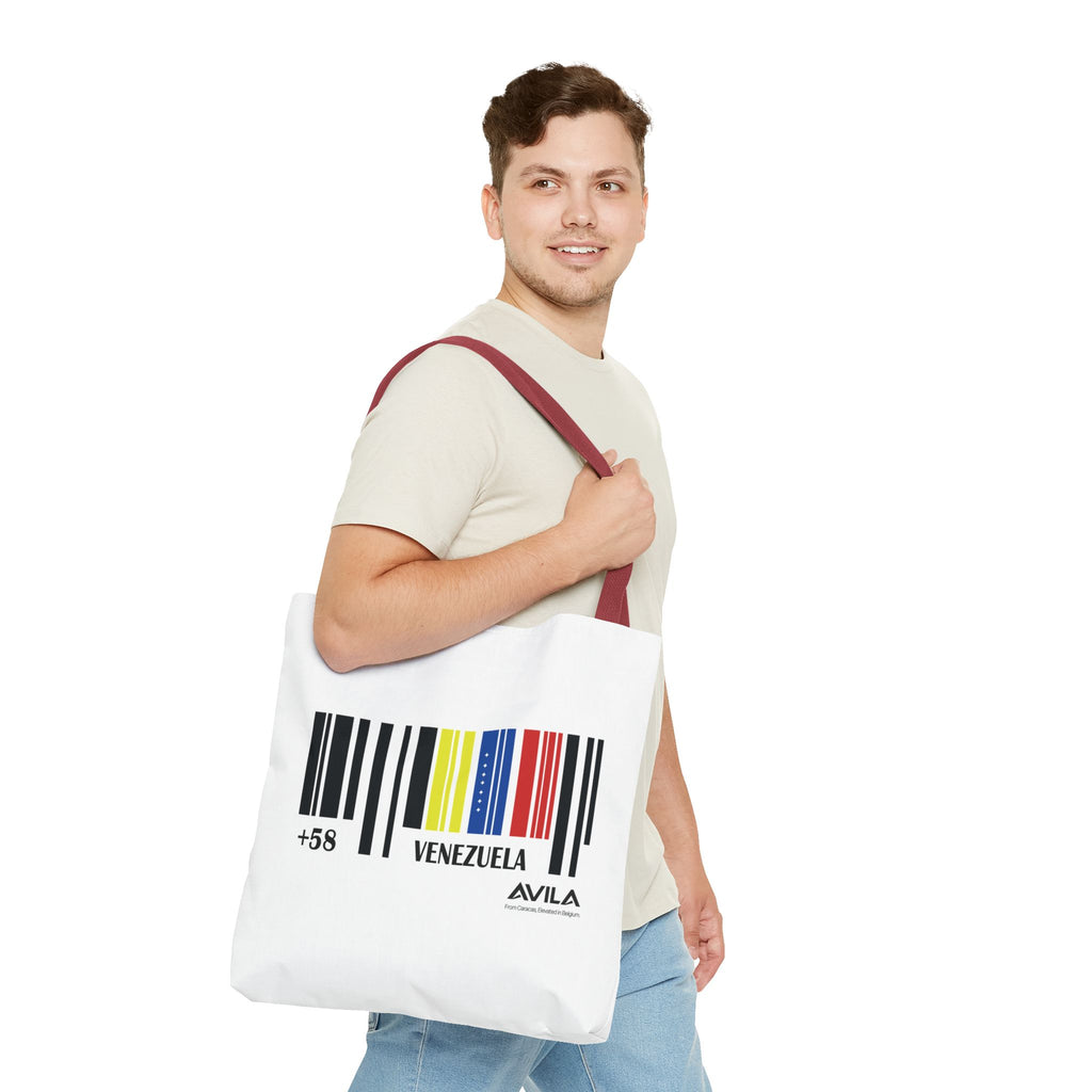 Venezuela Flag Barcode Tote Bag