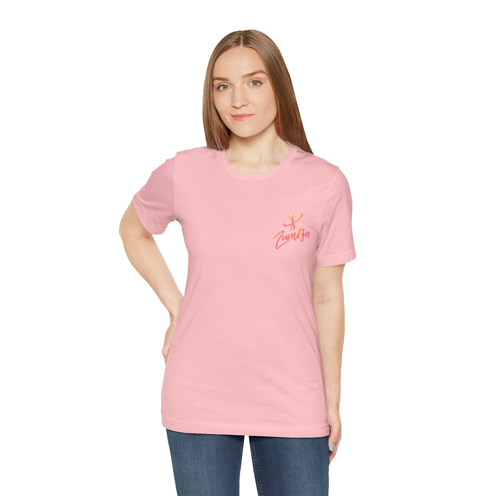 Zumba Dance Script Chest Tee