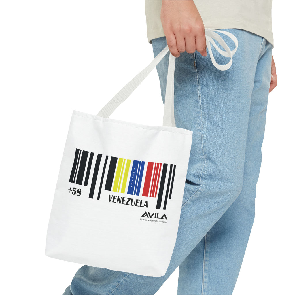 Venezuela Flag Barcode Tote Bag