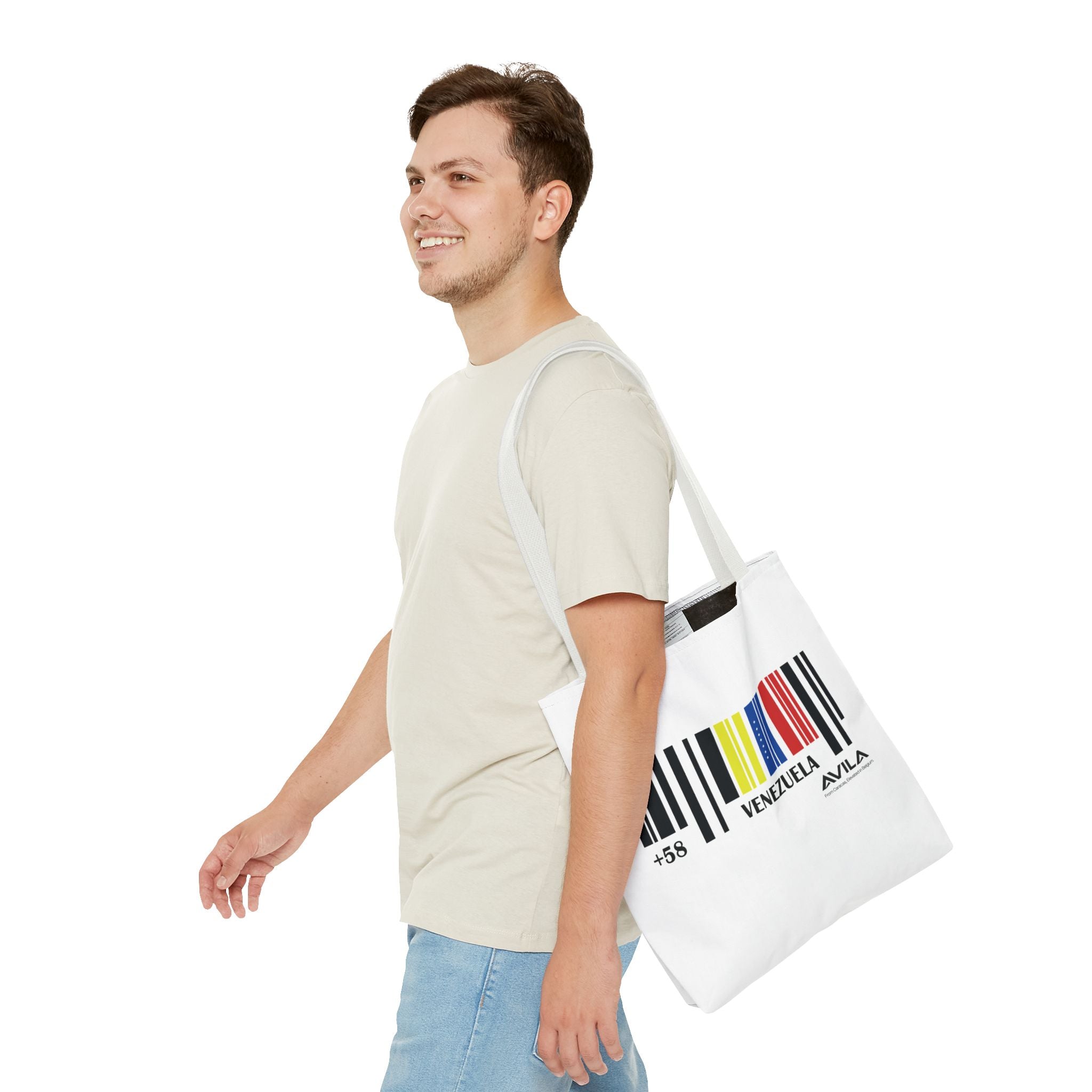 Venezuela Flag Barcode Tote Bag