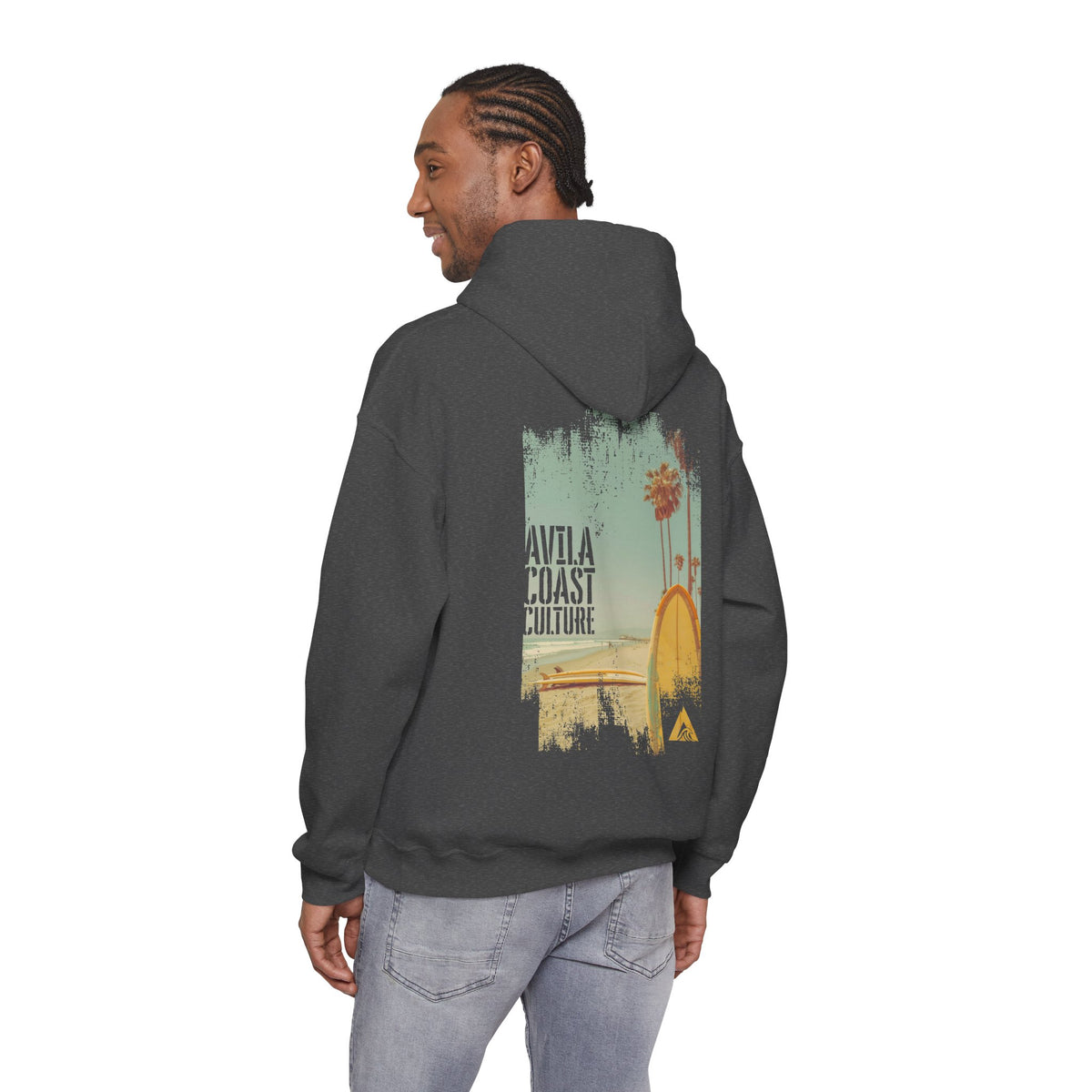 Coastal Surf Hoodie — Avila Coast Culture Graphic Pullover